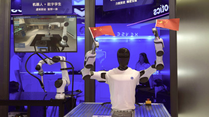 圖為2026年7月的上海AI大會（美聯社，達志影像提供）