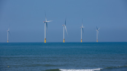 台灣離岸風場（圖片來源：總統府）