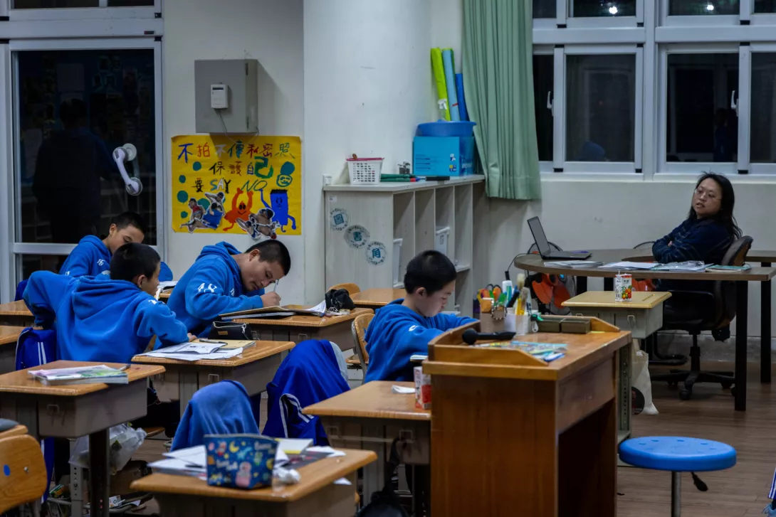 圖為花蓮三民國中課輔（今周刊提供）