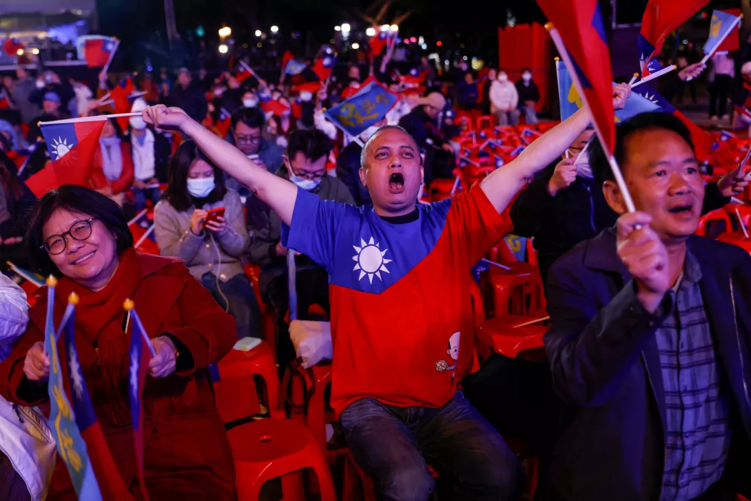 Presidential and parliamentary elections in New Taipei City. Jan 13,2024. Reuters/Shutterstock